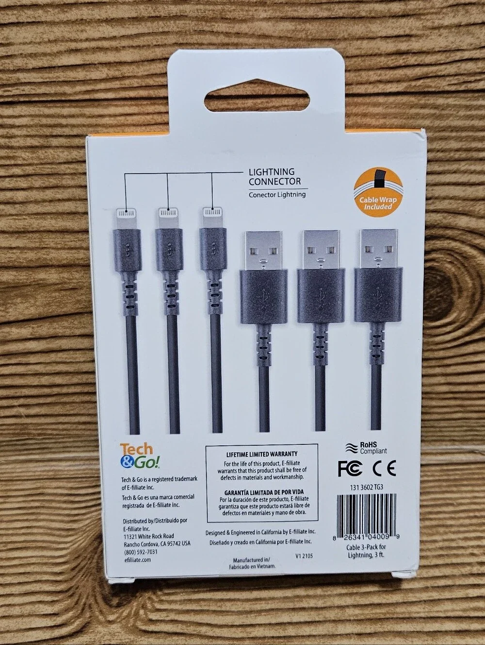 IPhone Ipad Lightening Charger Cable 3 Pack 3 Feet